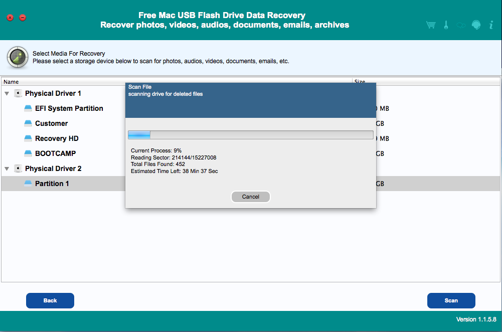 free usb flash drive data recovery 1.1.5.8 key
